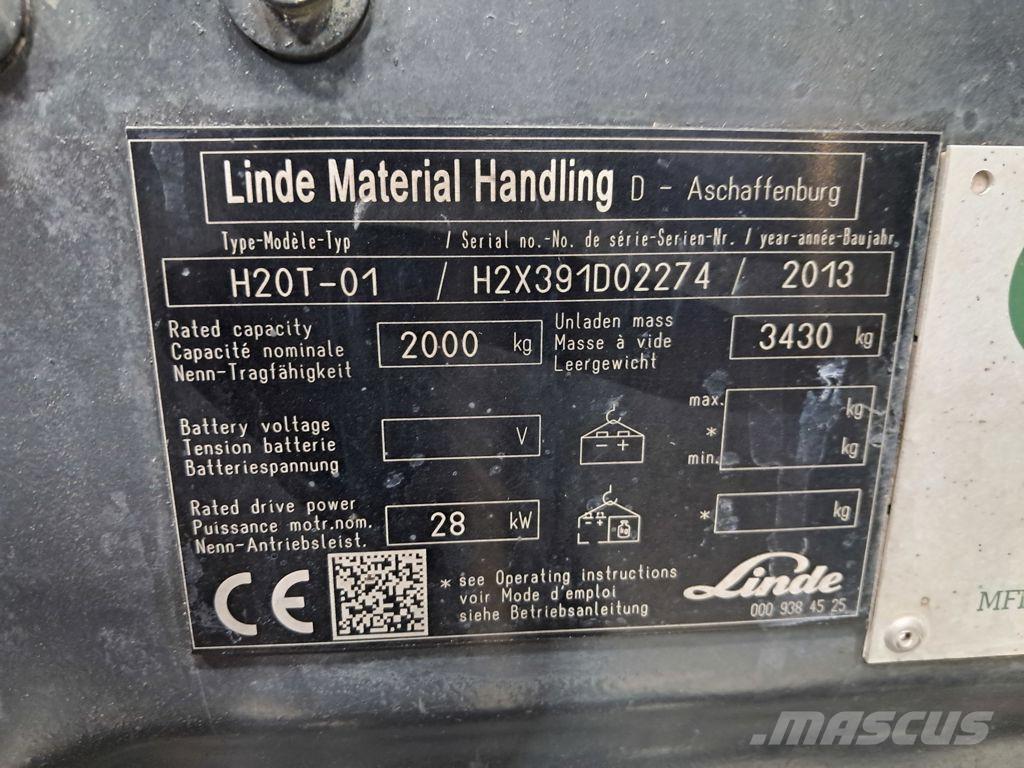 Linde H20T-02 LPG heftrucks