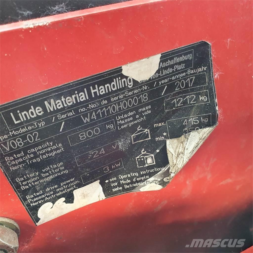 Linde V08-02 Mittelhub-Kommissionierer