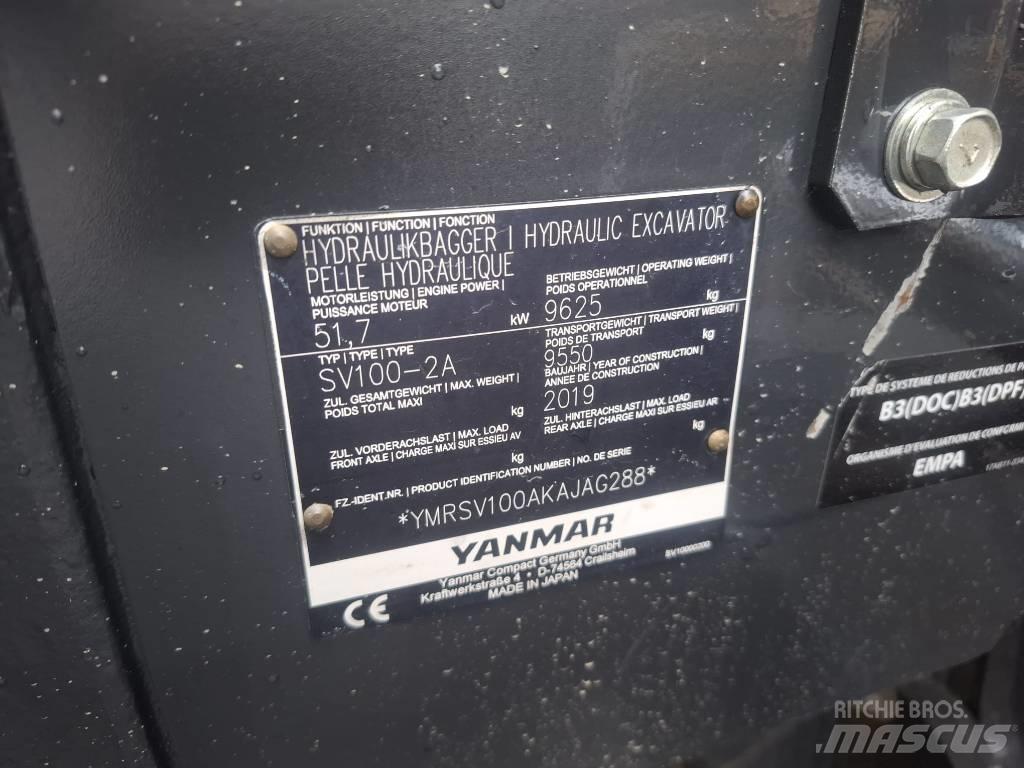 Yanmar SV 100-2A Midibagger  7t - 12t