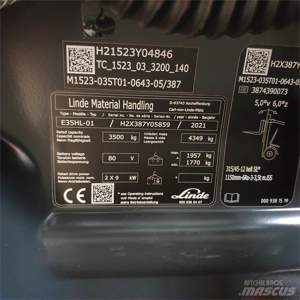 Linde E35HL Elektrische heftrucks