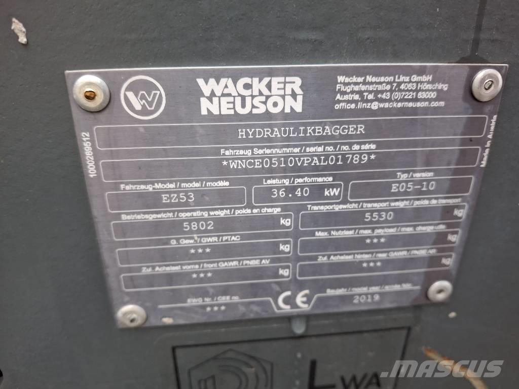 Wacker Neuson EZ 53 Minibagger < 7t