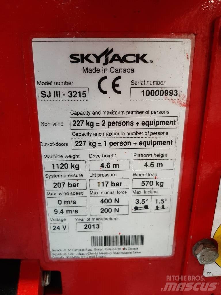 SkyJack SJIII 3215 Scheren-Arbeitsbühnen