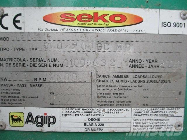 Seko 600/200GC MD Holzhäcksler