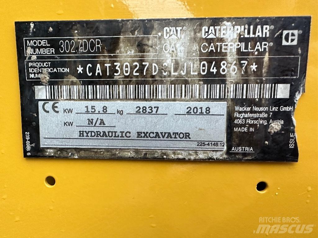 CAT 302.7 D CR Minibagger < 7t