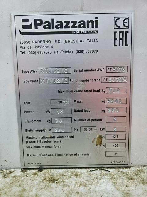 Palazzani XTJ 32C Andere Arbeitsbühnen