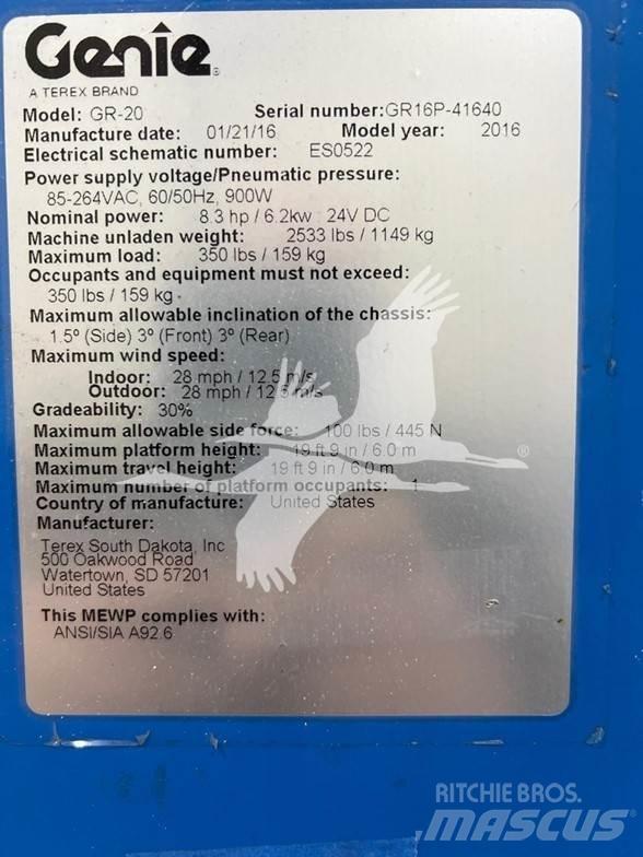 Genie GR20 Personenaufzüge