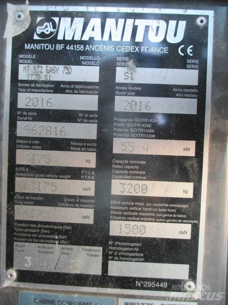 Manitou MT 932 Teleskoplader