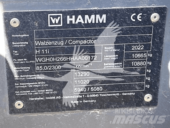Hamm H11i Walzenzüge