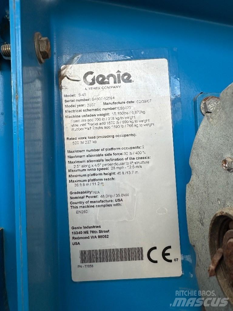 Genie s45 Teleskopbühnen