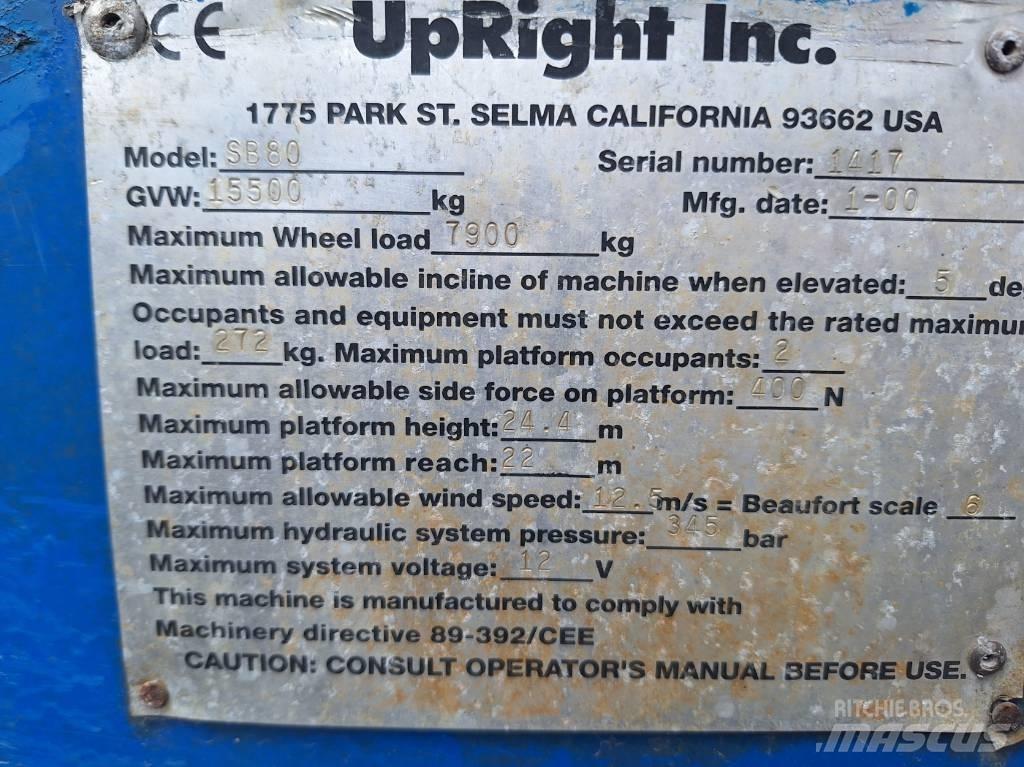 UpRight SB80 Teleskopbühnen
