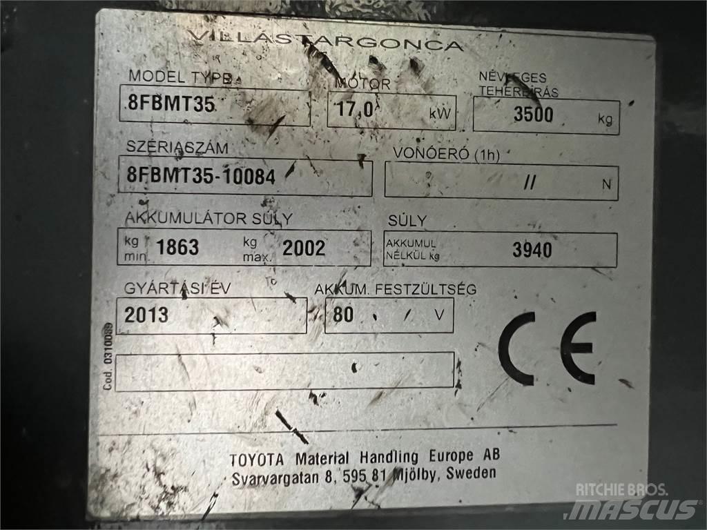 Toyota 8FBMT35 Elektrische heftrucks