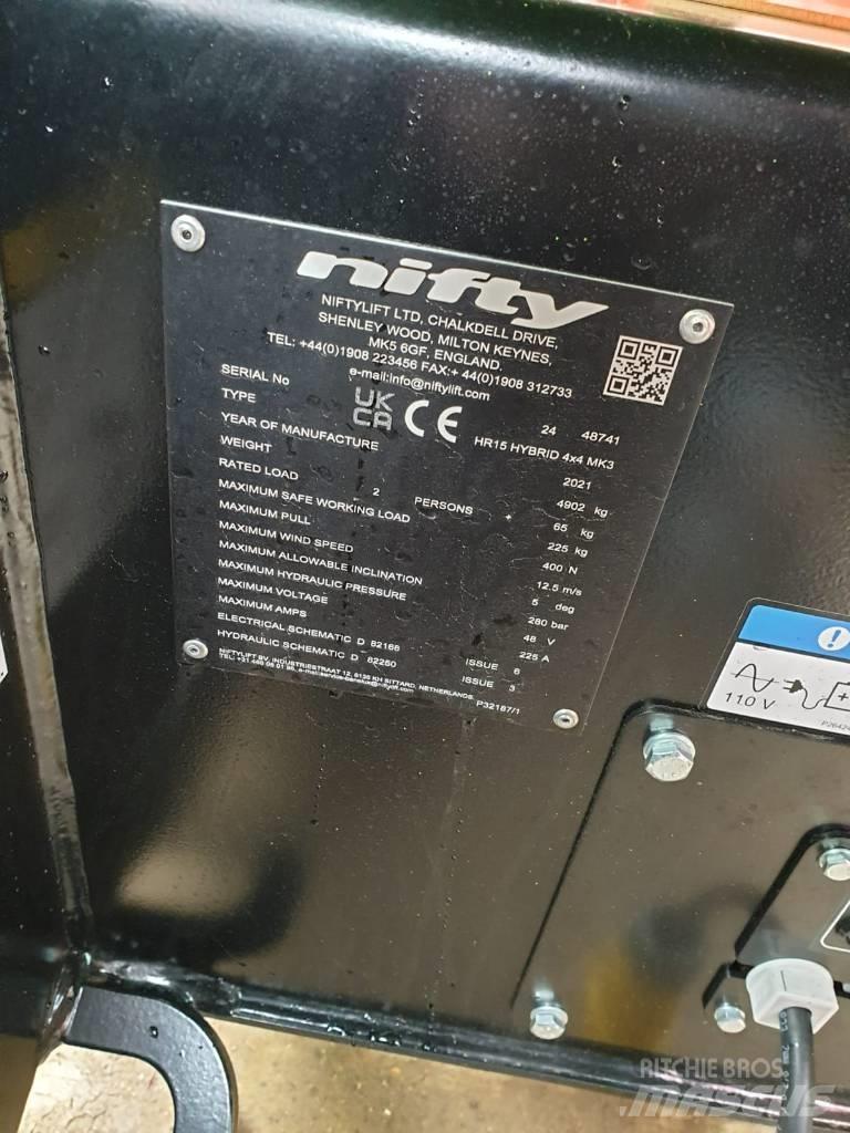 Niftylift HR15 Gelenkteleskoparbeitsbühnen