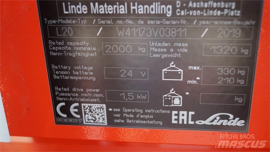 Linde L20i Deichselstapler