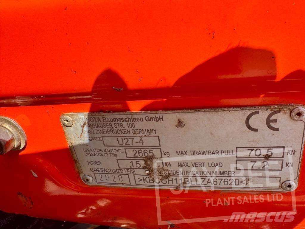 Kubota U 27-4 Minibagger < 7t