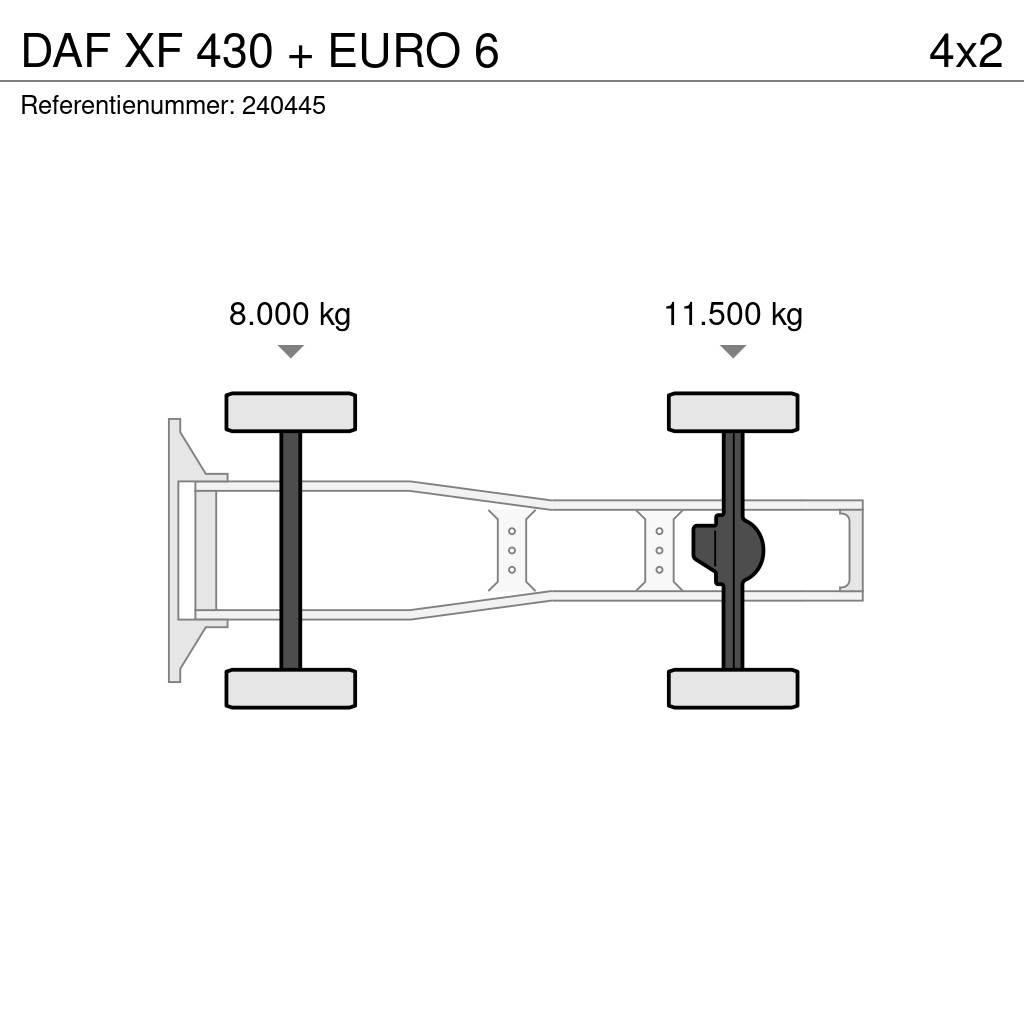 DAF XF 430 + EURO 6 Sattelzugmaschinen