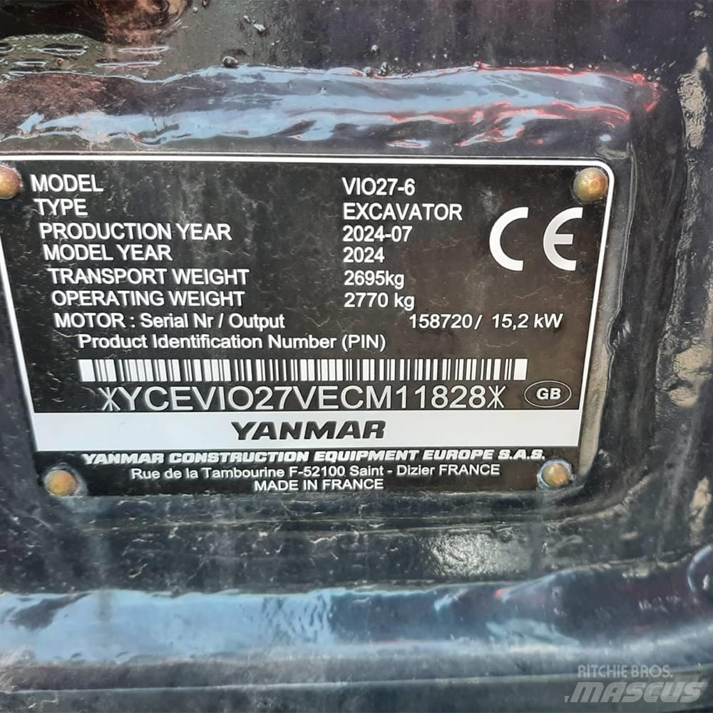 Yanmar Vio 27 Minibagger < 7t