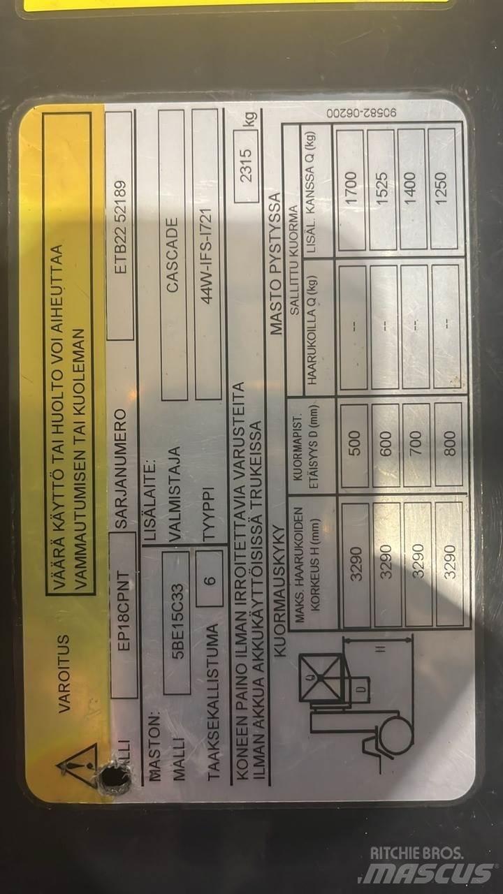  CMTPE Elektrische heftrucks