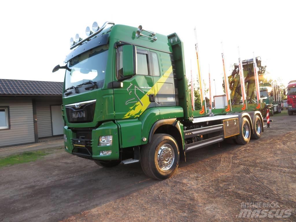 MAN 33.480 Holztransporter