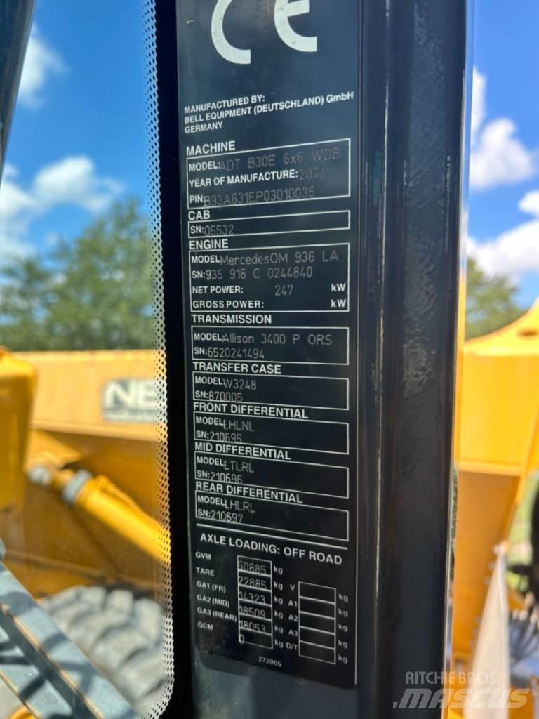 Bell B30E Dumper - Knickgelenk