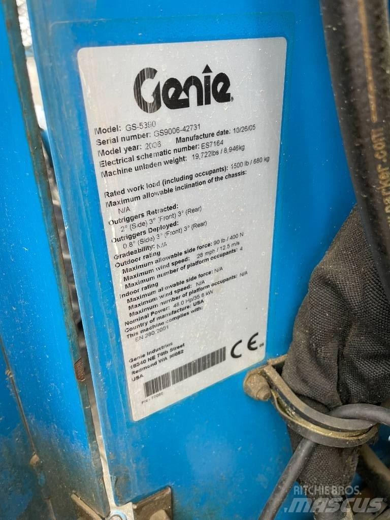 Genie GS 5390 RT Scheren-Arbeitsbühnen
