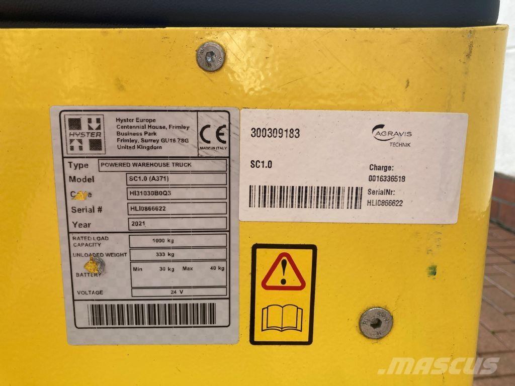 Hyster SC 1.0 Deichselstapler