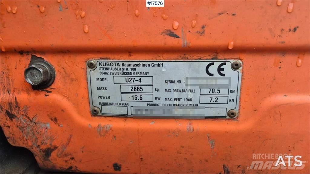 Kubota U27-4 Minibagger < 7t