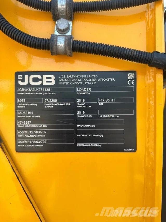 JCB 417 S5 HT Radlader