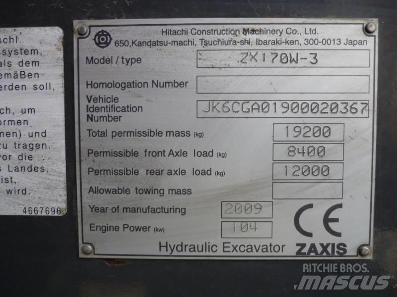 Hitachi ZX170W-3 Mobilbagger