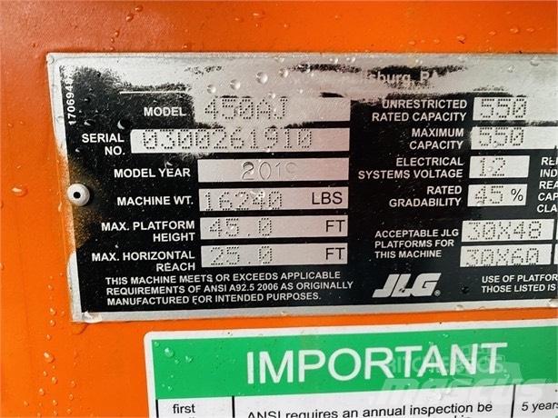 JLG 450 A Gelenkteleskoparbeitsbühnen