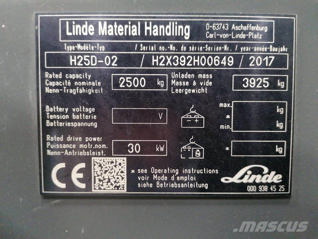 Linde H25D-02 Diesel heftrucks