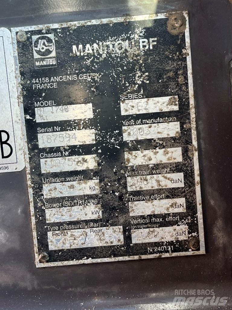 Manitou 1740 Teleskoplader
