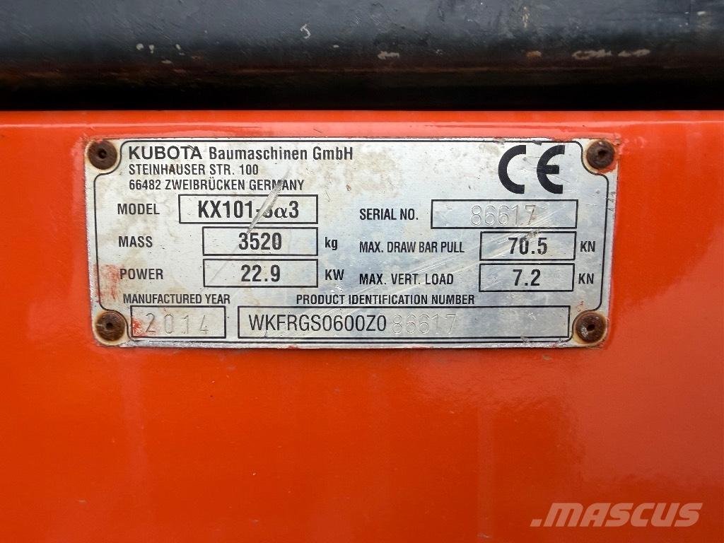 Kubota KX 101-3 A 2 Minibagger < 7t