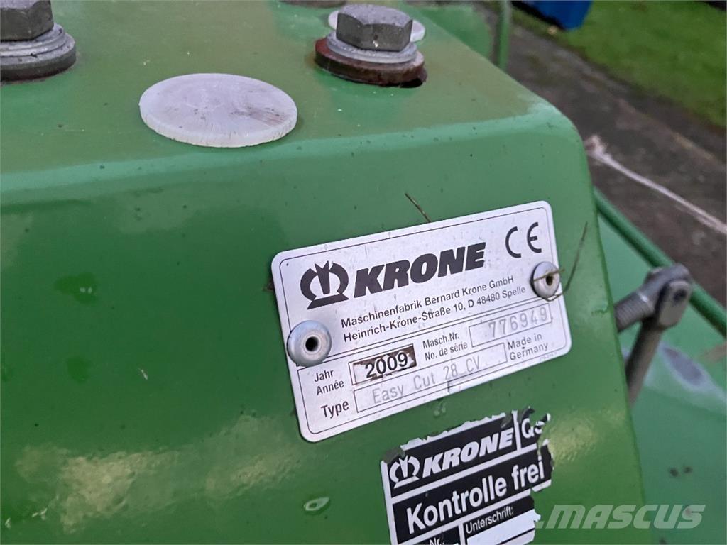 Krone EasyCut 28CV Mähwerke