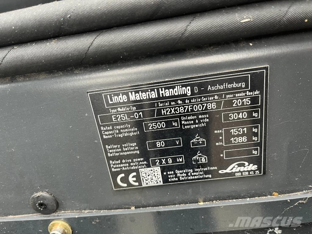 Linde E25L-01 Elektrische heftrucks