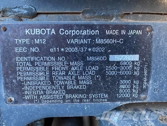 Kubota M 8560 Traktoren