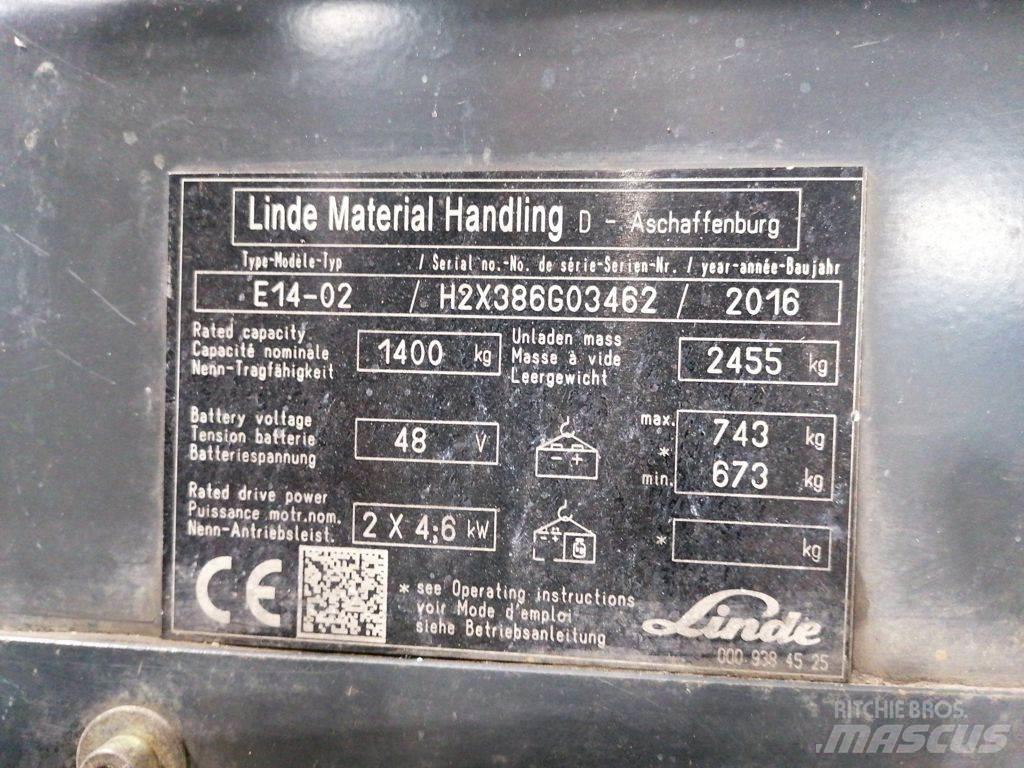 Linde E14-02 Elektrische heftrucks