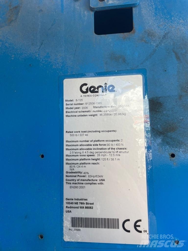 Genie S 125 Gelenkteleskoparbeitsbühnen