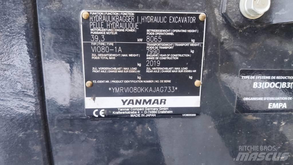 Yanmar Vio 80-1A Midibagger  7t - 12t