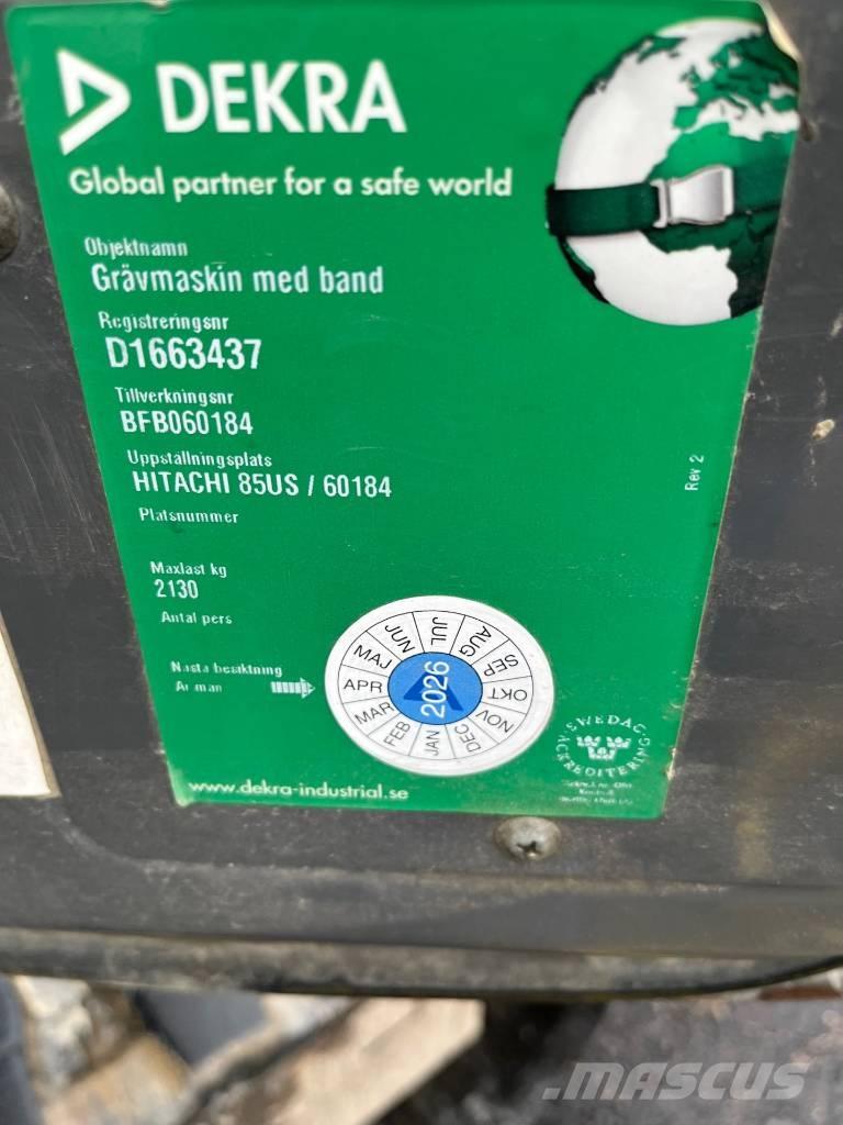 Hitachi ZX 85 US-3 Midibagger  7t - 12t