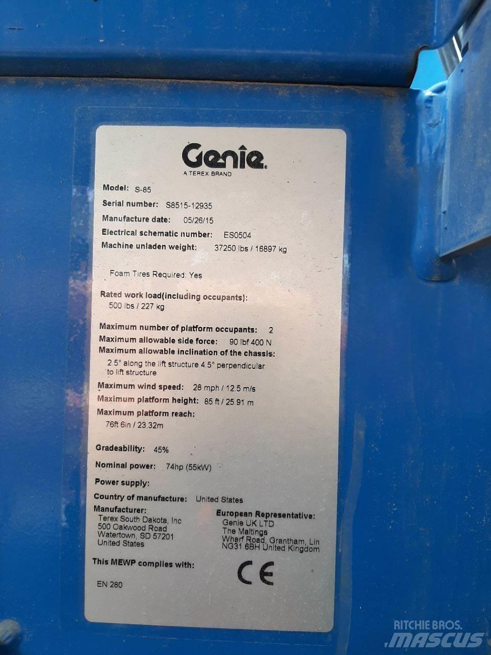 Genie S85 Teleskopbühnen