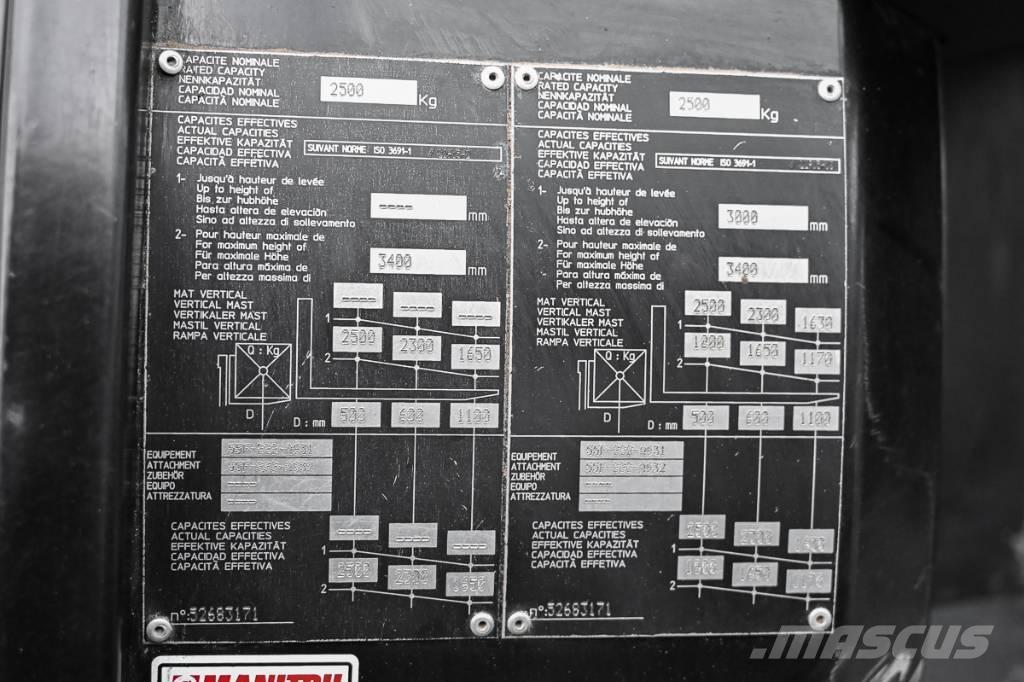 Manitou MC 25-4 Diesel heftrucks