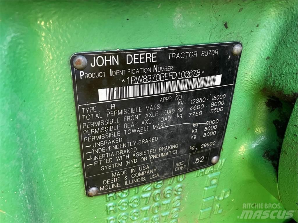 John Deere 8370R Traktoren