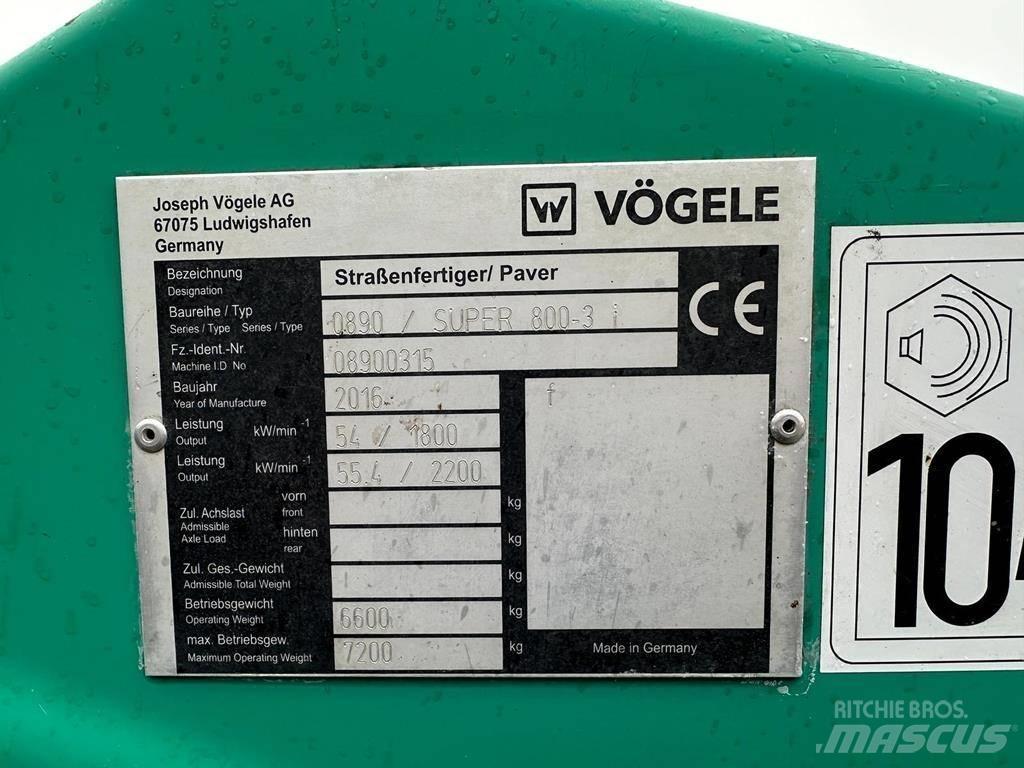 Vögele Super 800 -3i Strassenfertiger