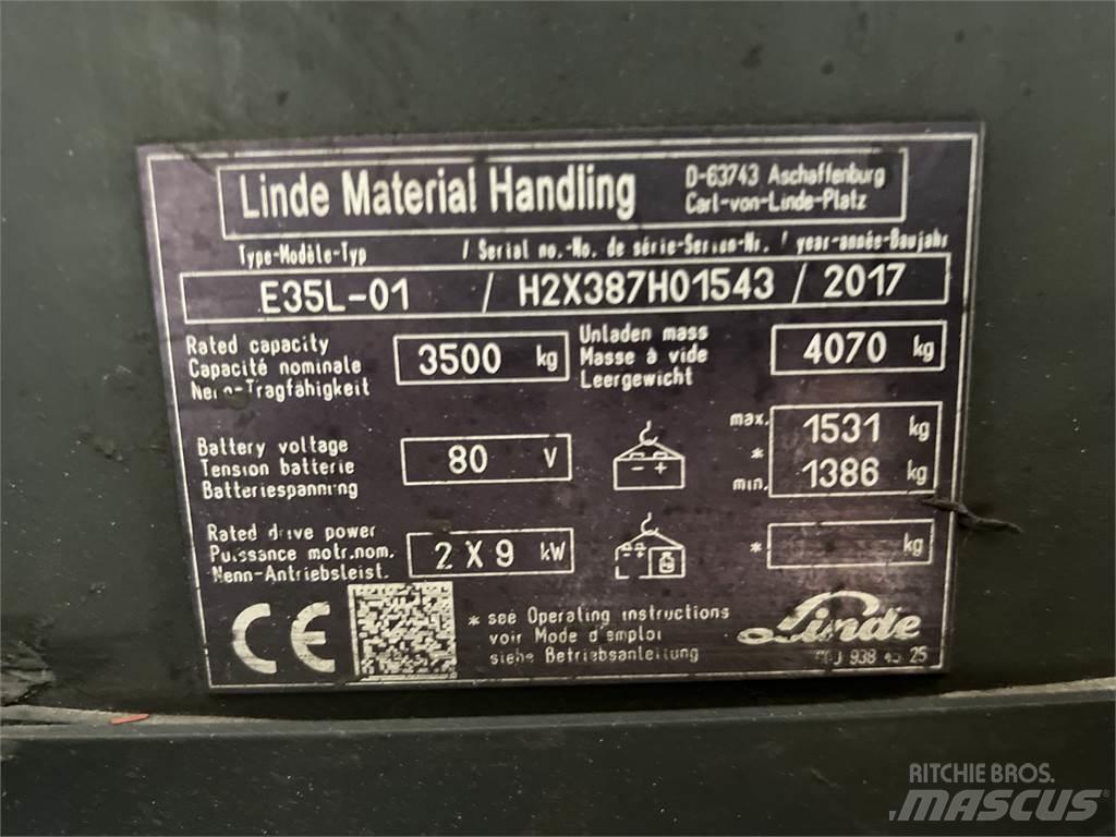Linde E35L-01 Elektrische heftrucks