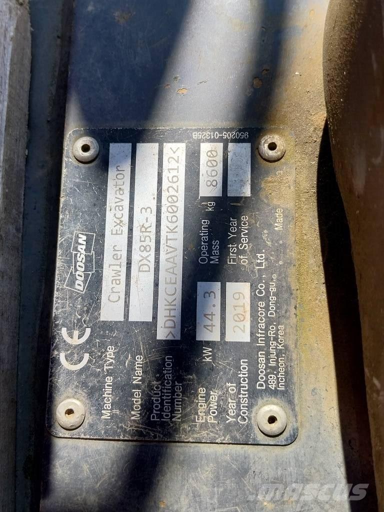 Doosan DX 85 R-3 Midibagger  7t - 12t