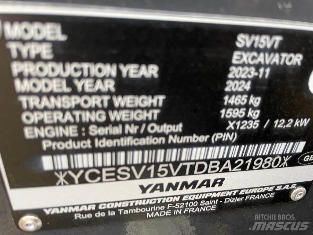 Yanmar SV15VT Midibagger  7t - 12t