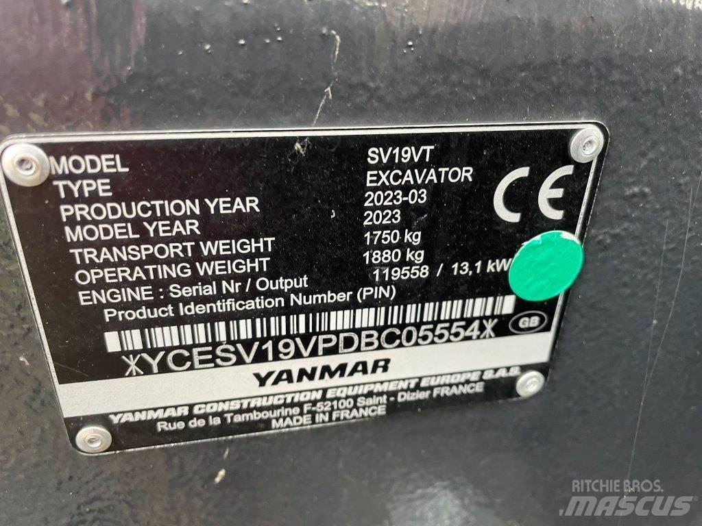 Yanmar SV19VT Midibagger  7t - 12t
