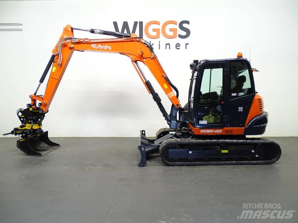 Kubota KX 080-4a Midibagger  7t - 12t