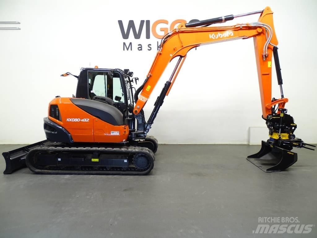 Kubota KX 080-4a Midibagger  7t - 12t