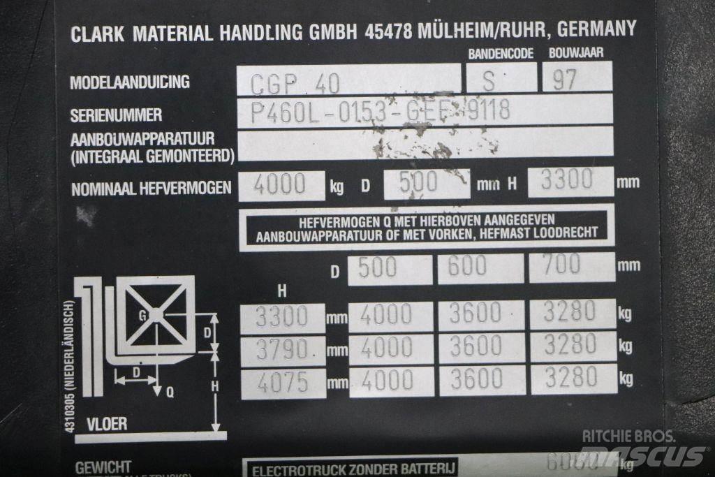 Clark CGP40 LPG heftrucks